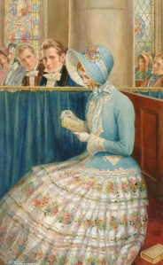 "Admiring Glances" by Enoch Fairhurst (1874--1945), painting date unknown