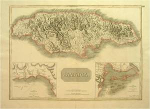 19th Century Map of Jamaica