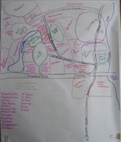 My rough, hand-sketched map of Bonneterre