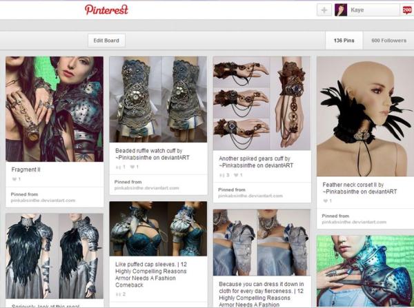 A "Fantasy" board just in case I ever write that genre.