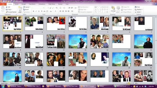 Slide-sorter view of the PowerPoint document containing my "Mac-Mc" Real World Templates (click image for full-size view)
