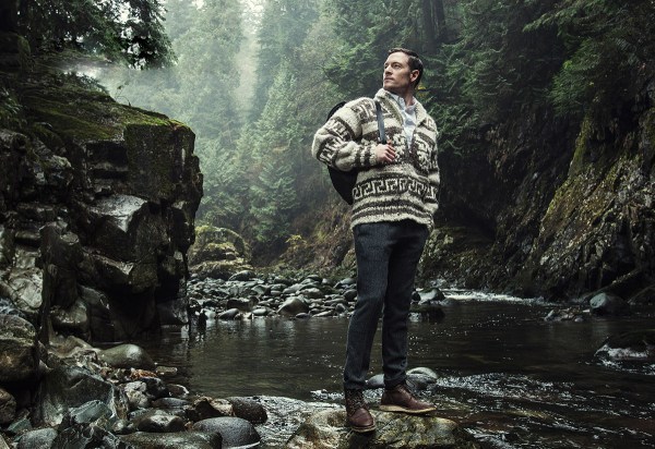 Tahmoh Penikett modeling for The 100 Mile Outfit