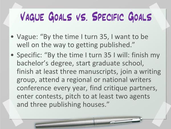 Dreams vs. Goals: Setting Goals to Achieve Our Writing Dreams | KayeDacus.com