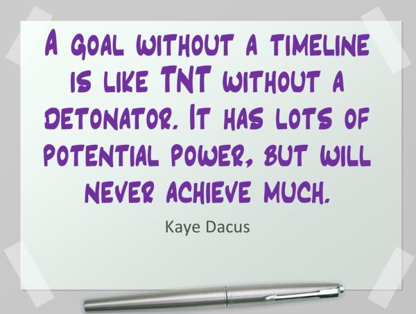 Dreams vs. Goals: Setting Goals to Achieve Our Writing Dreams | KayeDacus.com