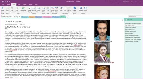 Ransome's Legacy OneNote Story Bible